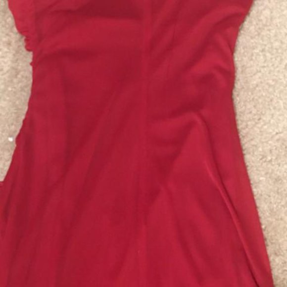 WILL DONATE LAST CALL - Red Strapless Ruffle Hem (think salsa!) Dress - Small - Picture 12 of 12